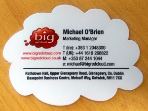 Michael O'Brien Big Red Cloud Business Card